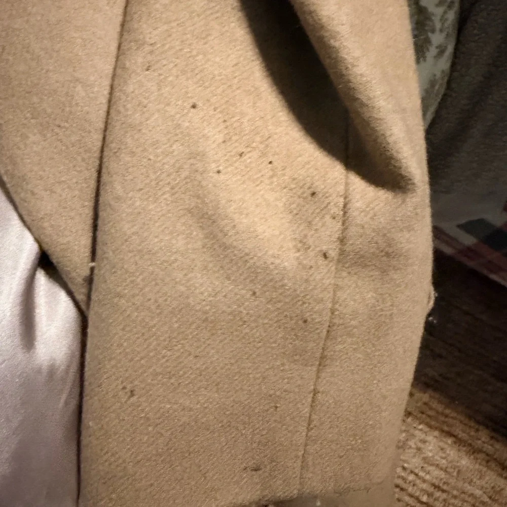 H&M Camel Trench Coat with Front Pockets